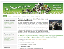 Tablet Screenshot of fermiers-audois.fr